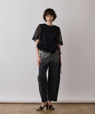 GRACE CONTINENTAL フラワーチュールベルト ブラック