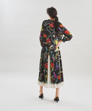 GRACE CONTINENTALボタニカルスカーフワンピース ロングワンピース 【有名人芸能人】