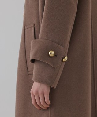 GRACE CONTINENTAL ウールカシミヤリバーコート ブラウン