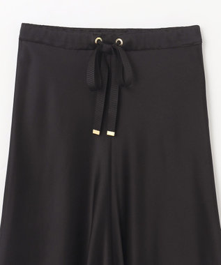 GRACE CONTINENTAL サテンバイアスロングスカート ブラック