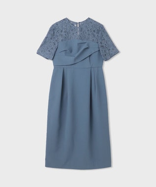 GRACE CONTINENTAL タックドレープコクンドレス ブルー