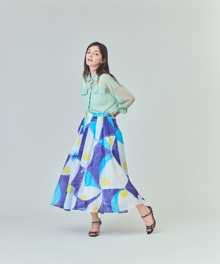 GRACE CONTINENTAL カバーオールシアージャケット ミント