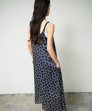 GRACE CONTINENTAL ラインハートキャミワンピース ネイビー