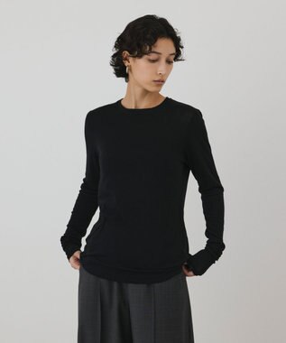 GRACE CONTINENTAL シルクベアカットトップ ブラック