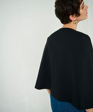 GRACE CONTINENTAL ケープスリーブジャケット ブラック