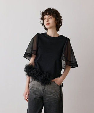 GRACE CONTINENTAL フラワーチュールベルト ブラック