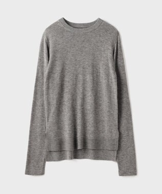 GRACE CONTINENTAL ボウ付ニットトップ グレー