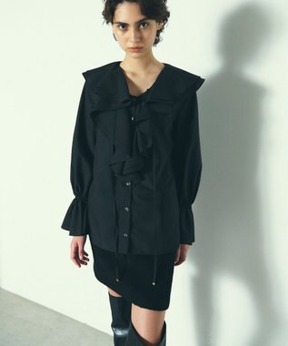 グレースコンチネンタル ダイアグラム ウールパイルスカート