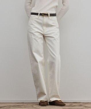 GRACE CONTINENTAL ワイドストレートホワイトデニム