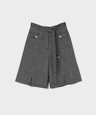 GRACE CONTINENTAL リネンデニムライクパンツ ブラック