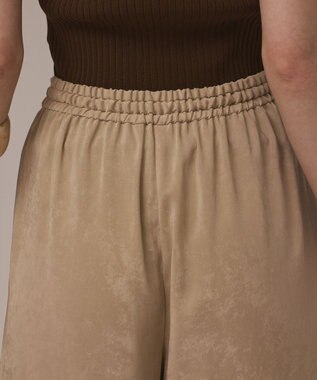 GRACE CONTINENTAL フィブリルイージーパンツ ベージュ