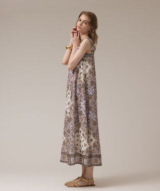 GRACE CONTINENTAL マルチWAYシフォンワンピース ブラウン