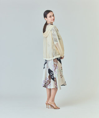 GRACE CONTINENTAL マクラメメッシュフーディー キナリ