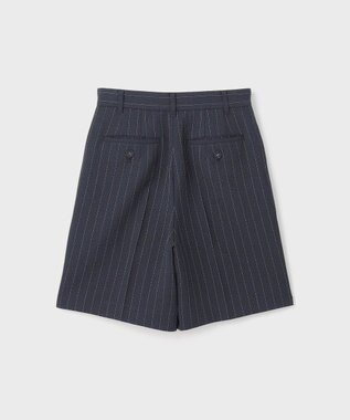 archivio ストライプショートパンツ グレー Light Hickory Stripe Work Easy Shorts（ヒッコリーストライプ