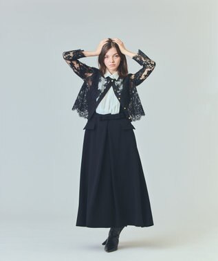 GRACE CONTINENTAL リバーレースジャケット ブラック