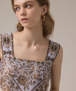 GRACE CONTINENTAL マルチWAYシフォンワンピース ブラウン