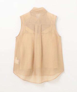 GRACE CONTINENTAL シアーボウタイノースリーブ ベージュ