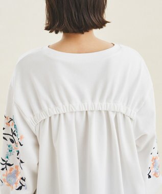 刺繍スリーブ裏毛トップ / GRACE CONTINENTAL | GRACE