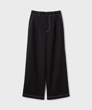 GRACE CONTINENTAL タックカーブパンツ ブラック