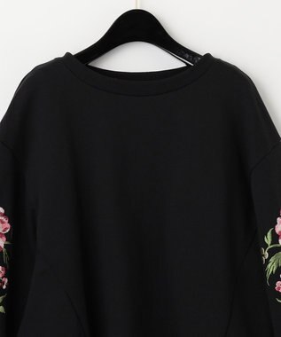 刺繍スリーブ裏毛トップ / GRACE CONTINENTAL | GRACE CONTINENTAL 