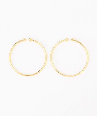 GRACE CONTINENTAL ラインコインフープイヤーカフ ゴールド