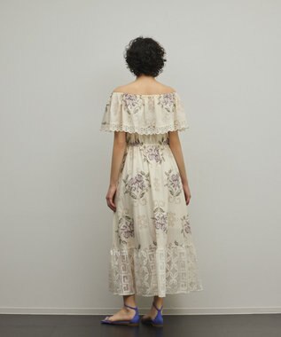 GRACE CONTINENTAL レースコンビクロスステッチワンピース キナリ