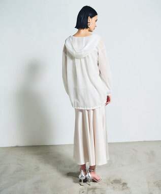 GRACE CONTINENTAL メッシュコンビフーディー ホワイト