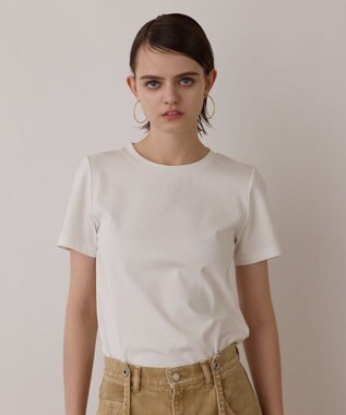 GRACE CONTINENTAL コンパクト天竺トップ ホワイト