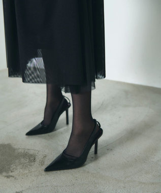 GRACE CONTINENTAL チュールコンビニットワンピース ブラック