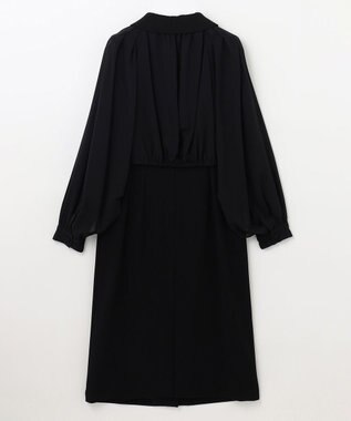 【新品未着用】グレースコンチネンタル　チュールドレープドレス　36　ブラック 刺繍カラー付ドレス / GRACE CONTINENTAL | GRACE CONTINENTAL