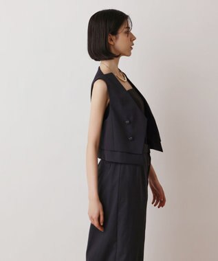 GRACE CONTINENTAL オックスショートジレ ブラック