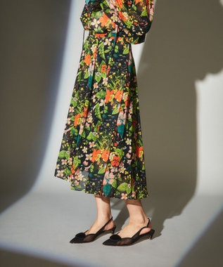 ボタニカルプリントプリーツスカート Grace Continental Grace Continental グレースコンチネンタル 通販 ボタニカルプリントプリーツスカート Grace Continental Grace Continental グレースコンチネンタル 通販