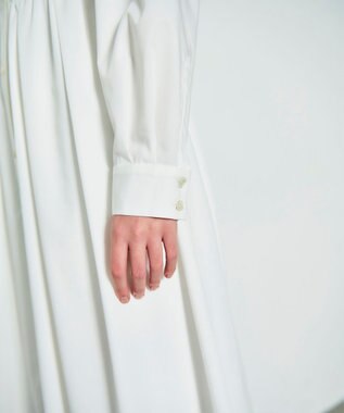 GRACE CONTINENTAL 刺繍シャツワンピース ホワイト