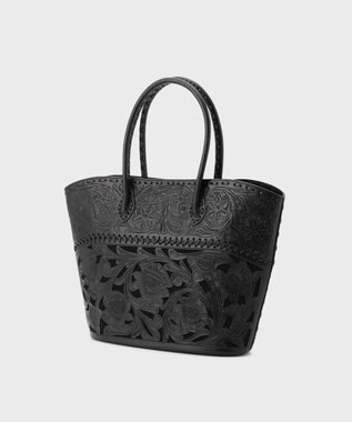 GRACE CONTINENTAL Shell Tote Bag ブラック