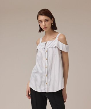 GRACE CONTINENTAL シャツキャミソール ホワイト