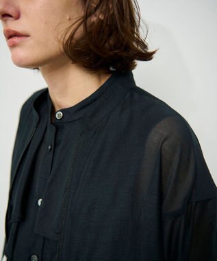 GRACE CONTINENTAL シアードレープブルゾン ブラック