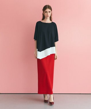 【グレースコンチネンタル】バイカラーアシメトップ バイカラーアシメトップ / GRACE CONTINENTAL | GRACE