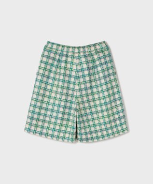 GRACE CONTINENTAL ツイードショートパンツ グリーン