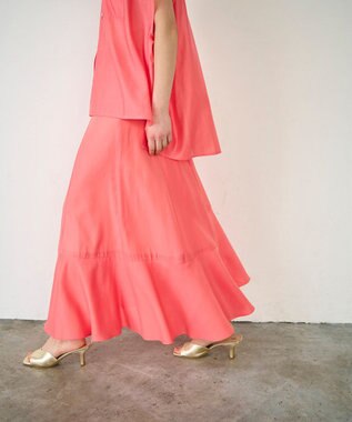 GRACE CONTINENTAL イレギュラーヘムスカート ピンク
