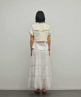 GRACE CONTINENTAL ペプラムトレンチベスト キナリ