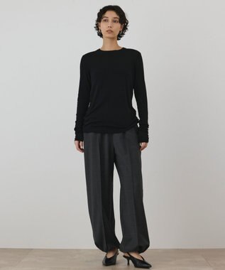 GRACE CONTINENTAL シルクベアカットトップ ブラック