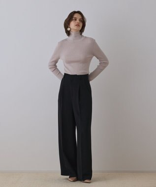 GRACE CONTINENTAL ウールハイゲージニットトップ ベージュ