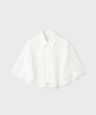 GRACE CONTINENTAL フレアスリーブシャツ ホワイト