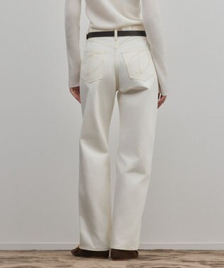 GRACE CONTINENTAL ワイドストレートホワイトデニム ホワイト