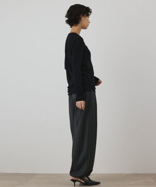 GRACE CONTINENTAL シルクベアカットトップ ブラック