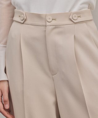 GRACE CONTINENTAL トリアセワイドパンツ ベージュ