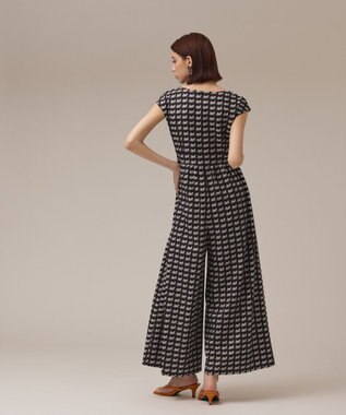 GRACE CONTINENTAL ホースプリントサロペット ブラック