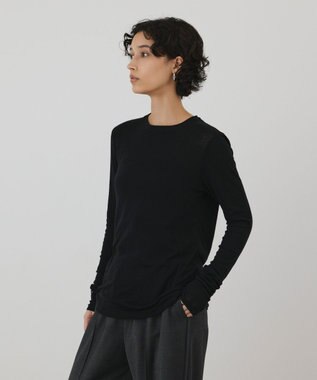 GRACE CONTINENTAL シルクベアカットトップ ブラック