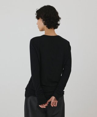 GRACE CONTINENTAL シルクベアカットトップ ブラック