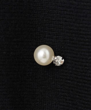 GRACE CONTINENTAL パールドットニットトップ ブラック